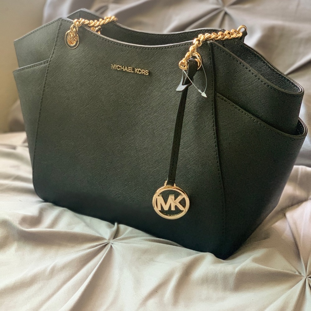 MICHAEL KORS Large Chain Shoulder Tote
